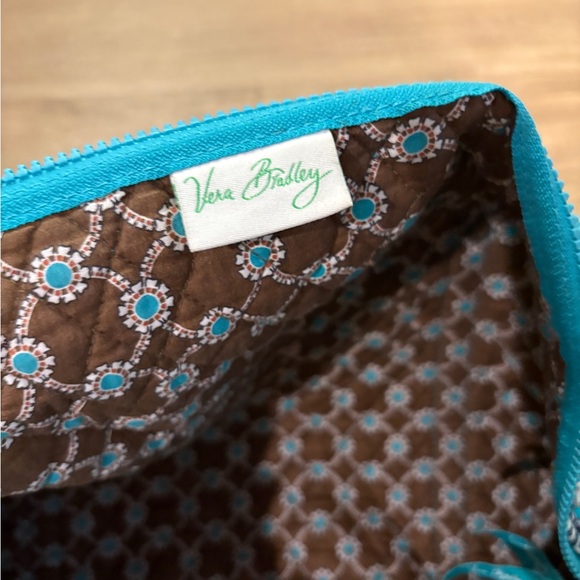 Vera Bradley Turquoise and Beige Quilted Tote - Picture 4 of 7